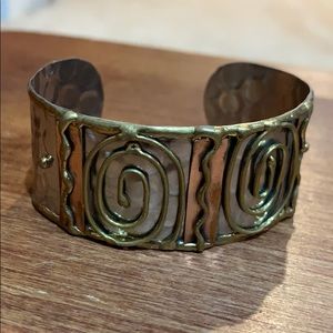 Hammered cuff bracelet